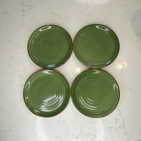 Jaclyn Smith Today Series Green Pattern Dinner Plates Set of 2 - Picture 4 of 10